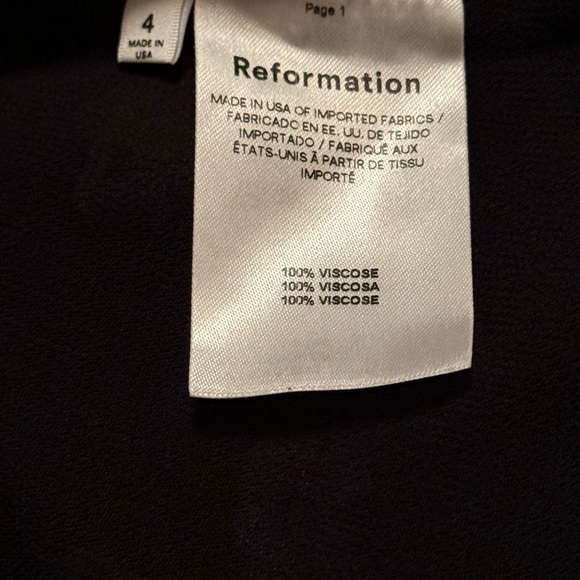 NWOT Reformation Lauralei Black Ruffled Puff Sleeve Veuve Floral Mini Dress 4 XS - Picture 12 of 13